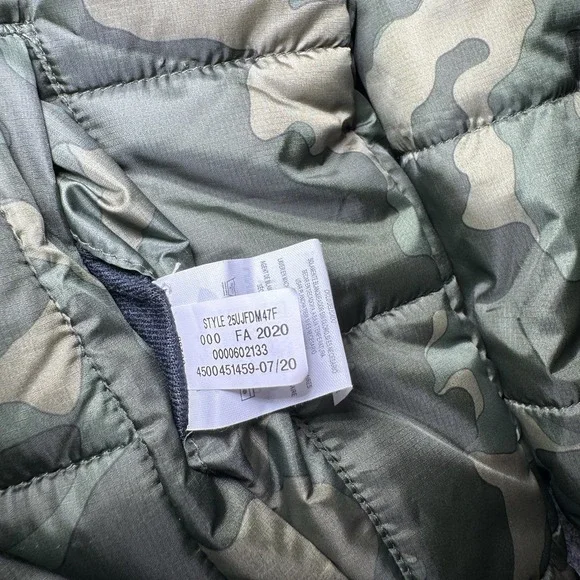 Under Armour Storm Jacket Youth L Green Camo Hooded Puffer Full Zip Reversible - Picture 7 of 12